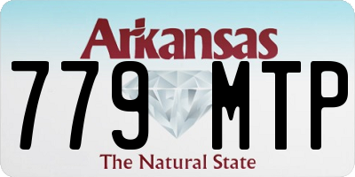 AR license plate 779MTP