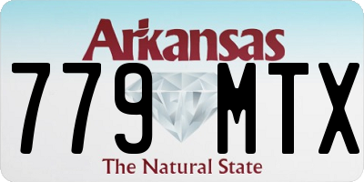 AR license plate 779MTX