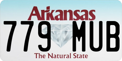 AR license plate 779MUB