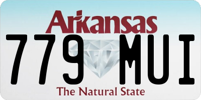 AR license plate 779MUI