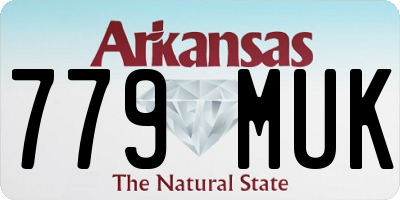 AR license plate 779MUK