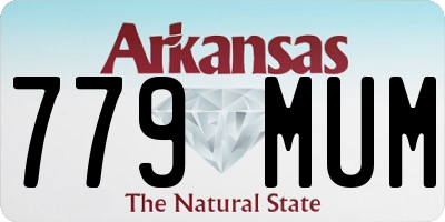AR license plate 779MUM