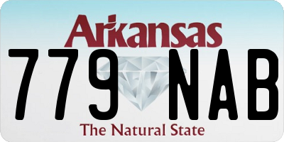 AR license plate 779NAB