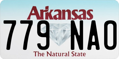 AR license plate 779NAO
