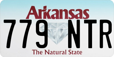 AR license plate 779NTR