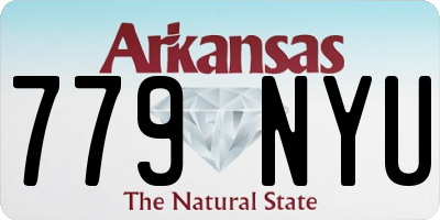 AR license plate 779NYU