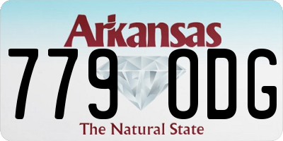 AR license plate 779ODG