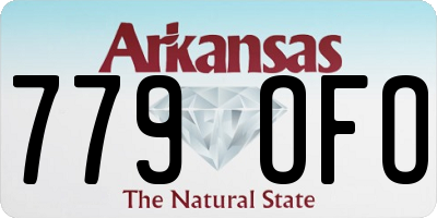 AR license plate 779OFO