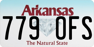 AR license plate 779OFS