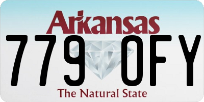 AR license plate 779OFY
