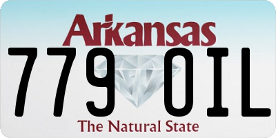 AR license plate 779OIL