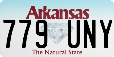 AR license plate 779UNY