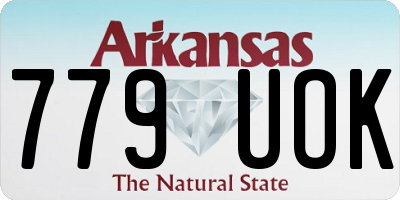 AR license plate 779UOK