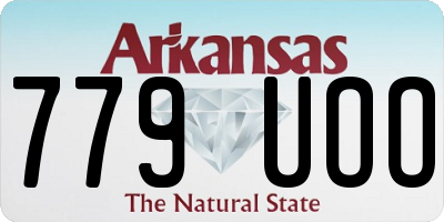 AR license plate 779UOO