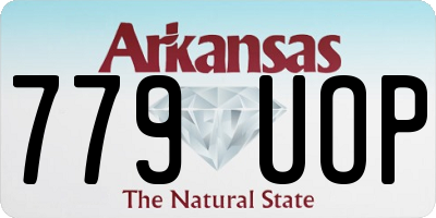 AR license plate 779UOP