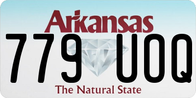 AR license plate 779UOQ