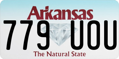 AR license plate 779UOU
