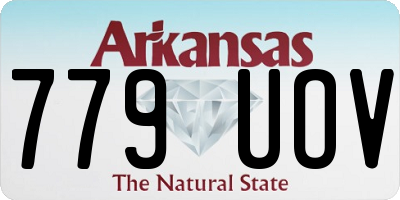 AR license plate 779UOV