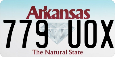 AR license plate 779UOX