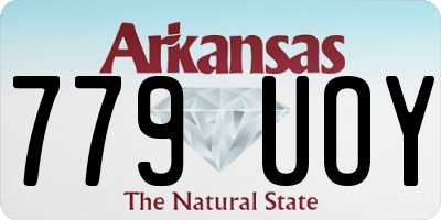 AR license plate 779UOY