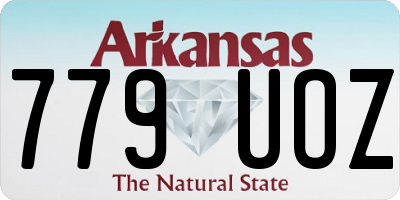 AR license plate 779UOZ