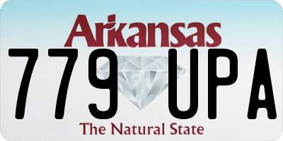 AR license plate 779UPA