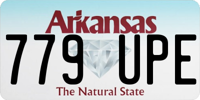 AR license plate 779UPE