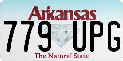 AR license plate 779UPG
