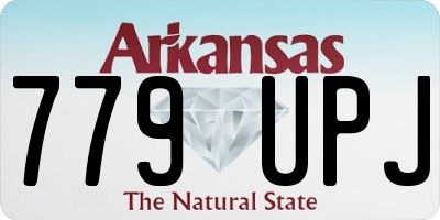 AR license plate 779UPJ