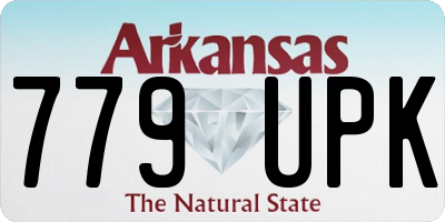 AR license plate 779UPK