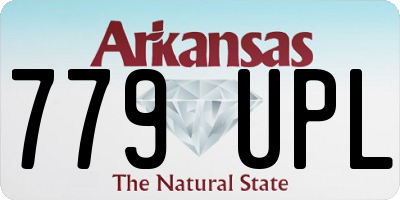 AR license plate 779UPL
