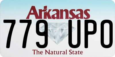 AR license plate 779UPO