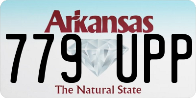 AR license plate 779UPP