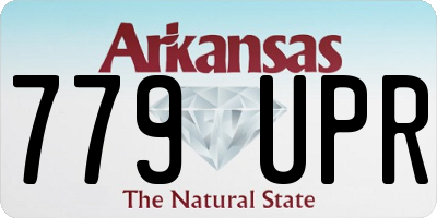 AR license plate 779UPR