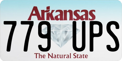 AR license plate 779UPS