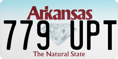 AR license plate 779UPT