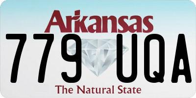 AR license plate 779UQA