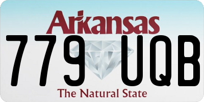 AR license plate 779UQB