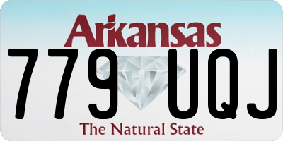 AR license plate 779UQJ