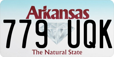 AR license plate 779UQK