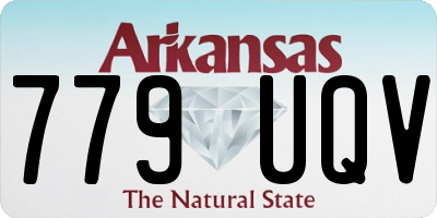 AR license plate 779UQV