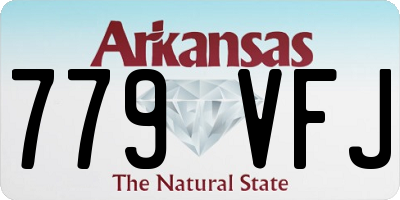 AR license plate 779VFJ