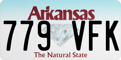 AR license plate 779VFK