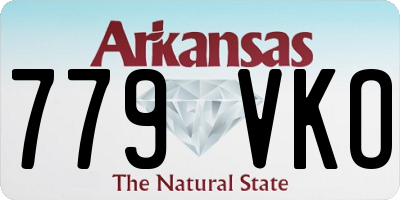 AR license plate 779VKO