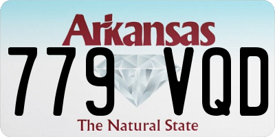 AR license plate 779VQD