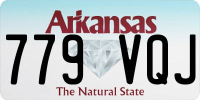 AR license plate 779VQJ