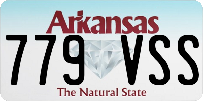 AR license plate 779VSS