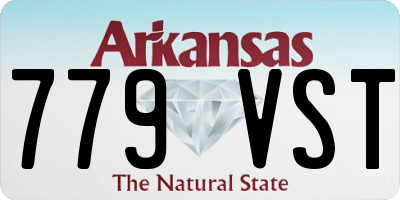 AR license plate 779VST