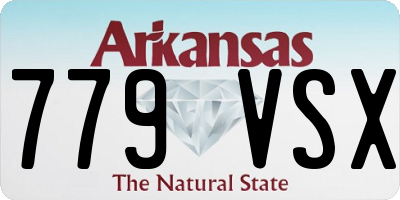 AR license plate 779VSX