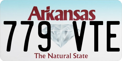 AR license plate 779VTE